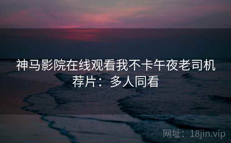 神马影院在线观看我不卡午夜老司机荐片：多人同看